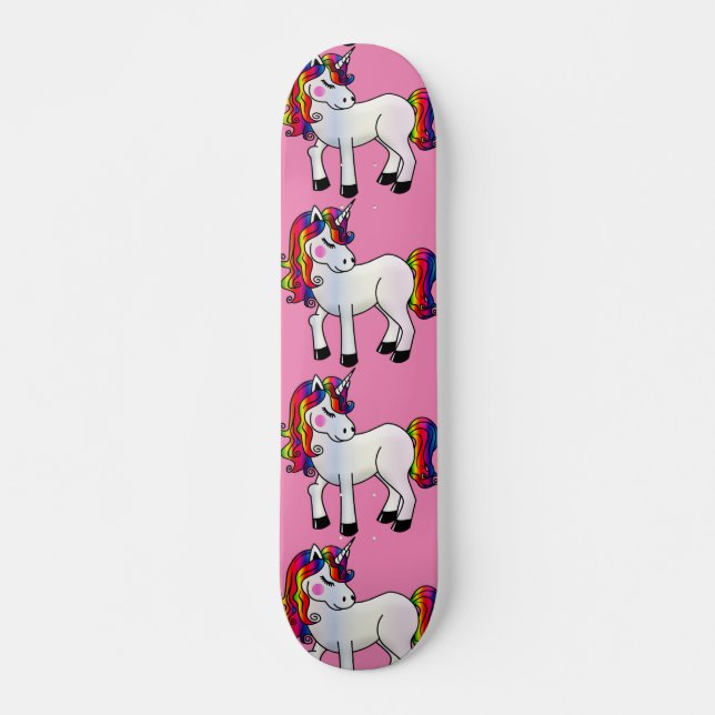 GIRLS UNICORN PINK SKATEBOARD (Anverso )