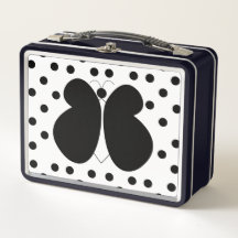 Girly Cute Polka Dots Butterfly