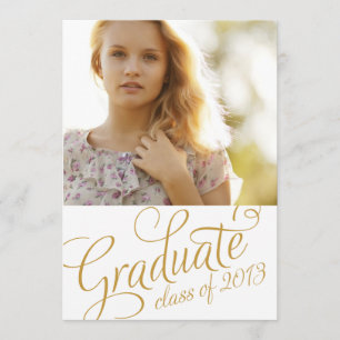 GIRLY GRAD INVITACIÓN DE LA PARTE DE GRADUACIÓN