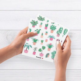 Girly Houseplant Pegatina Sheet