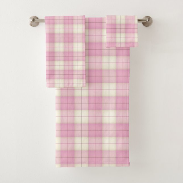 Girly Pink Plaid Tartan (In situ)