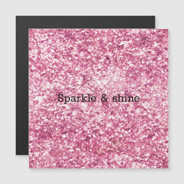 Girly Pink Purpurina Confetti (Anverso/Reverso)