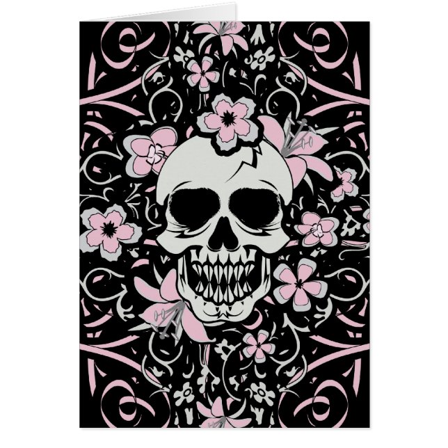 Girly Vintage Skull (Frente)