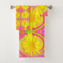 Giro amarillo en un giro psicodélico