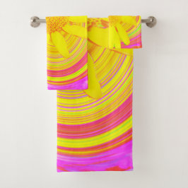 Giro amarillo en un giro psicodélico