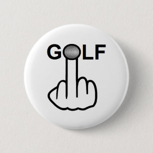 Giro de botón de golf