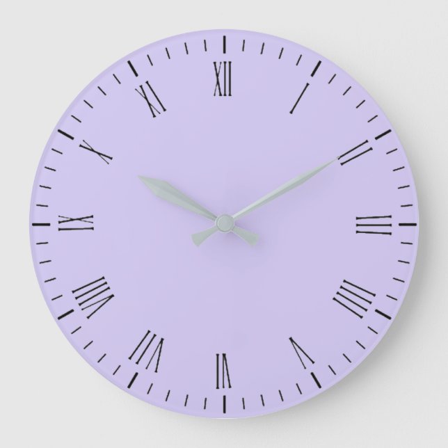 Giro de lavanda, reloj de pared grande (Anverso)