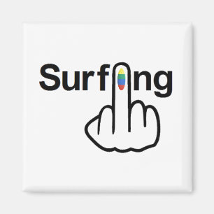 Giro de surf en el imán