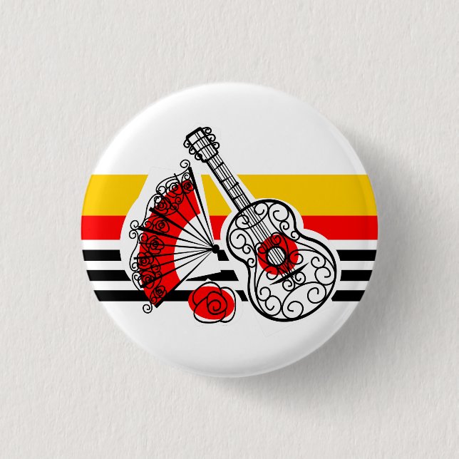 Giro del botón Clásico de banda de Español Souveni (Anverso)