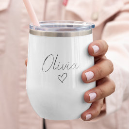 Giro personalizada con nombre y corazón