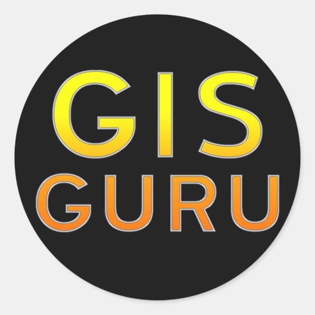 GIS Guru Pegatina (Anverso)