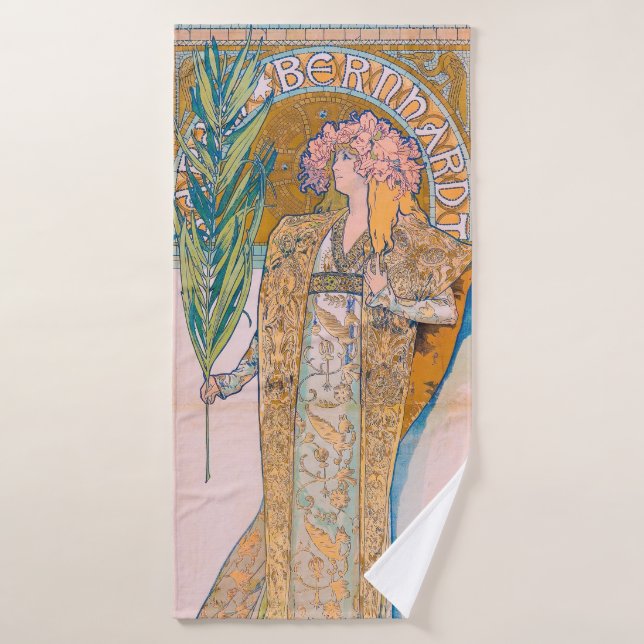 Gismonda, Sarah Bernhardt, Mucha (Toalla de baño)