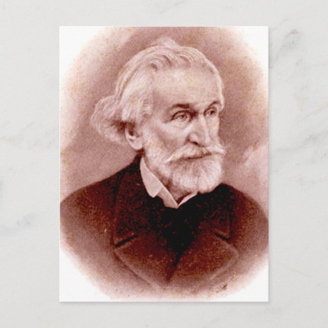 GIUSEPPE VERDI (retrato de la postal de principios (Anverso)