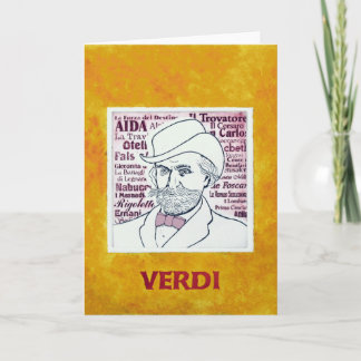 Giuseppe Verdi - tarjeta de felicitaciones