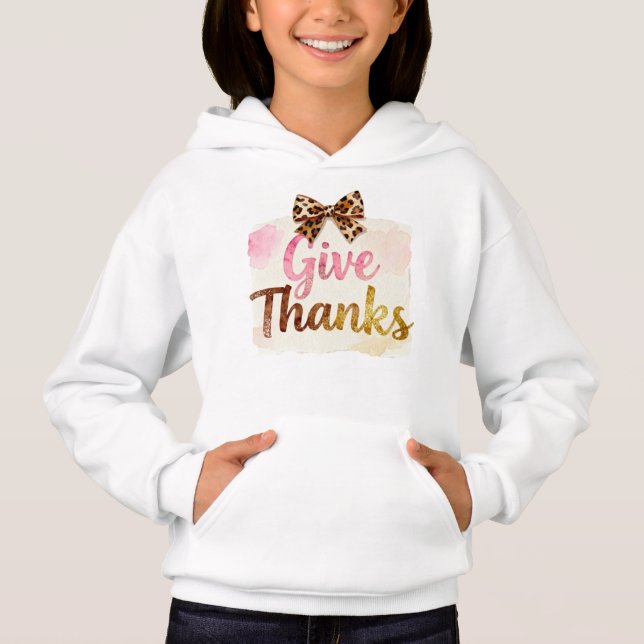 Give Thanks T-Shirt | Floral Fall Coquette Shirt (Anverso)