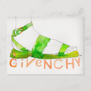 Givenchy - postal de ilustracion de moda