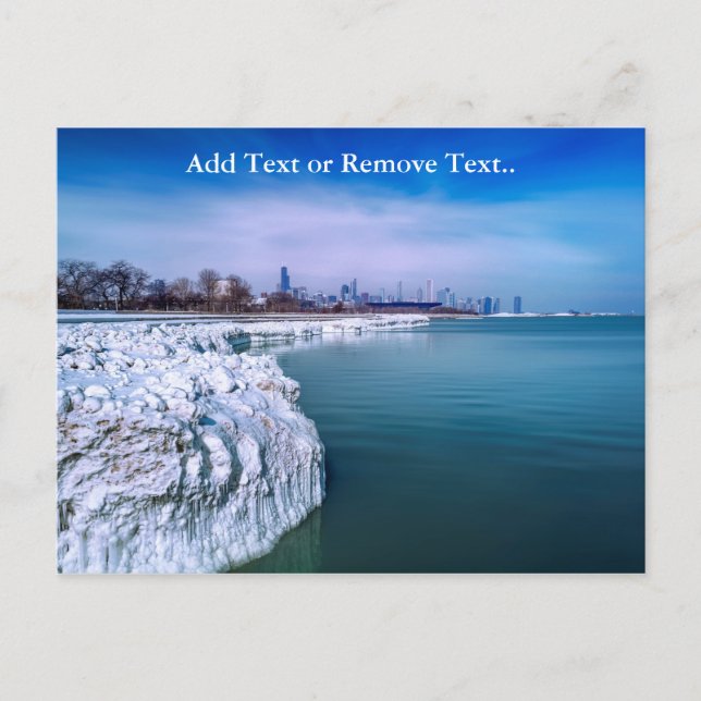 Glaciar Congelado De La Postales De La Ciudad Del  (Anverso)