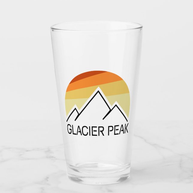 Glaciar Peak Washington Retro (Anverso)