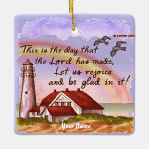 Glad Lighthouse ornamento cristiano