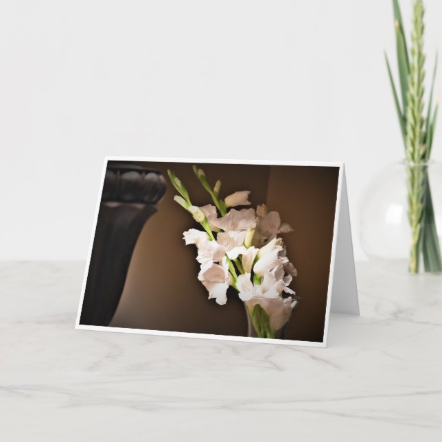 Gladioli, tarjeta (Anverso)