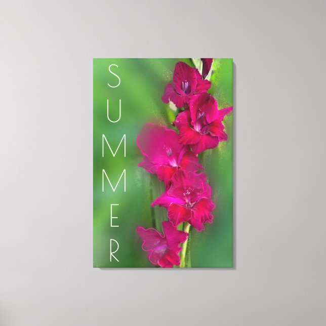 Gladiolus Summer Garden Flor Foto Decoración de la (Anverso)