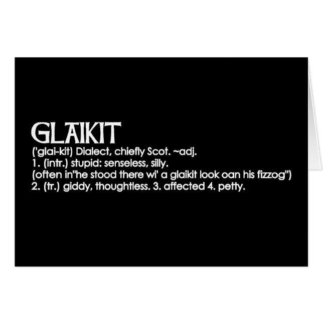 Glaikit (Anverso (Horizontal))