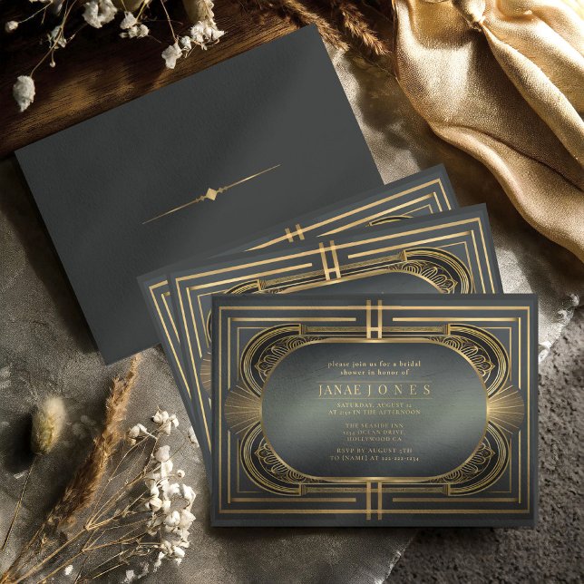 Glam Art Deco Boda Bridal Shower ID1033 (Subido por el creador)