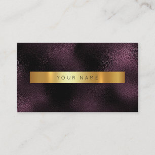 Glam Burgundy Noir Gold Marble Vip tarjeta de pres