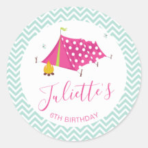 Glam Camp Makover Chicas Sello para sobres de cump