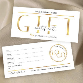Glam Gold Logo Spa o Certificado de regalo de saló