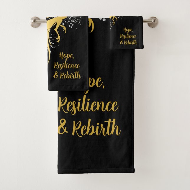 Glam Gold Phoenix Silver Purpurina Monograma Negro (In situ)