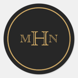 Glam gótico | PEGATINAS | Monograma | Negro