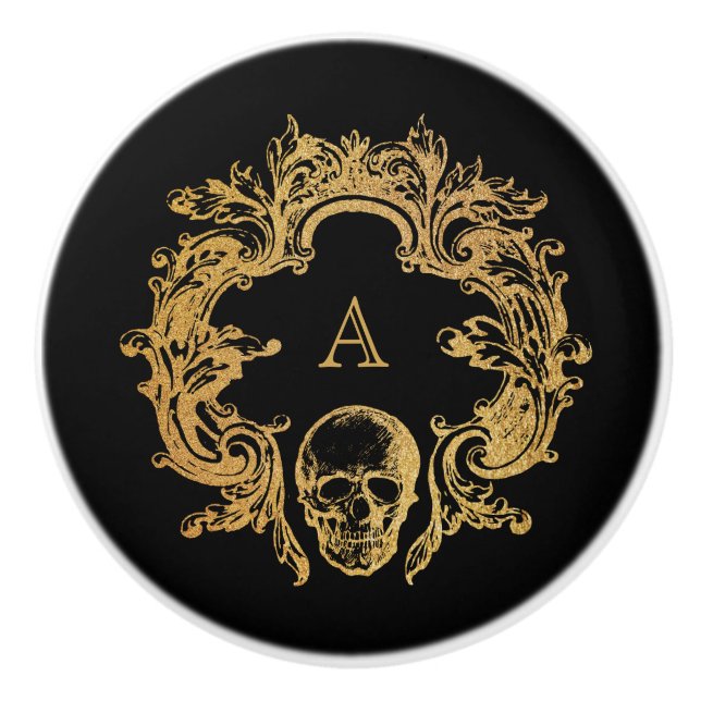 Glam gótico | Pomo de cerámica (Anverso)