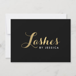 Glam Lashes Script Gold/Black Gige Certificate