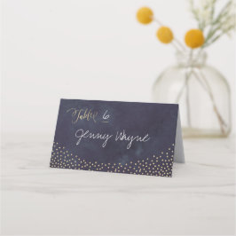 Glam night faux gold purpurina tarjetas de plaza