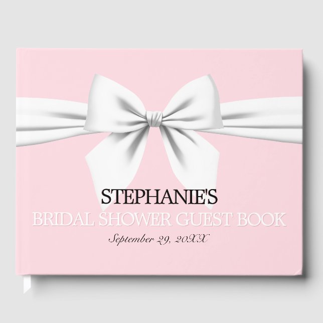 Glam Pink Tiffany Tema Ducha de novias Libro de in (Anverso)