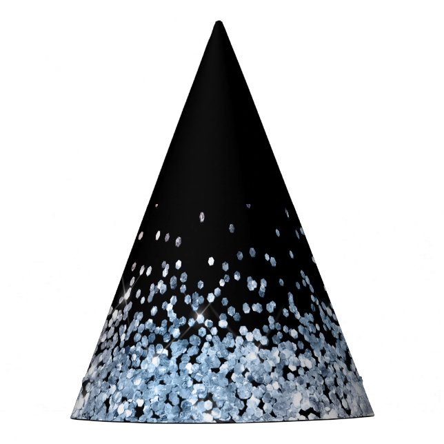 Glam purpurina Fiesta rosa y azul Gorra (Anverso)