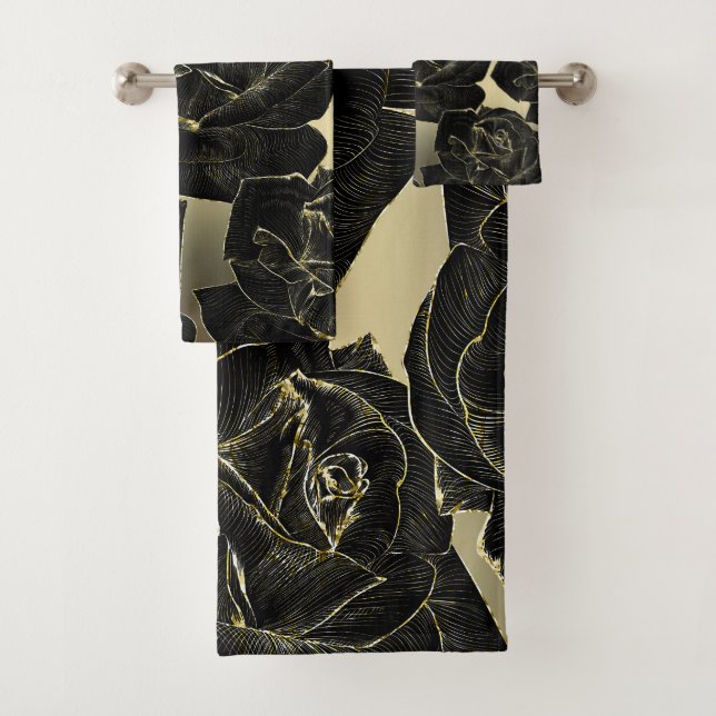 Glam Rosa Dorado y Negro Moda elegante (In situ)