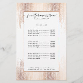 Glam Script Rosa Dorado Confeti Lluvia Volante