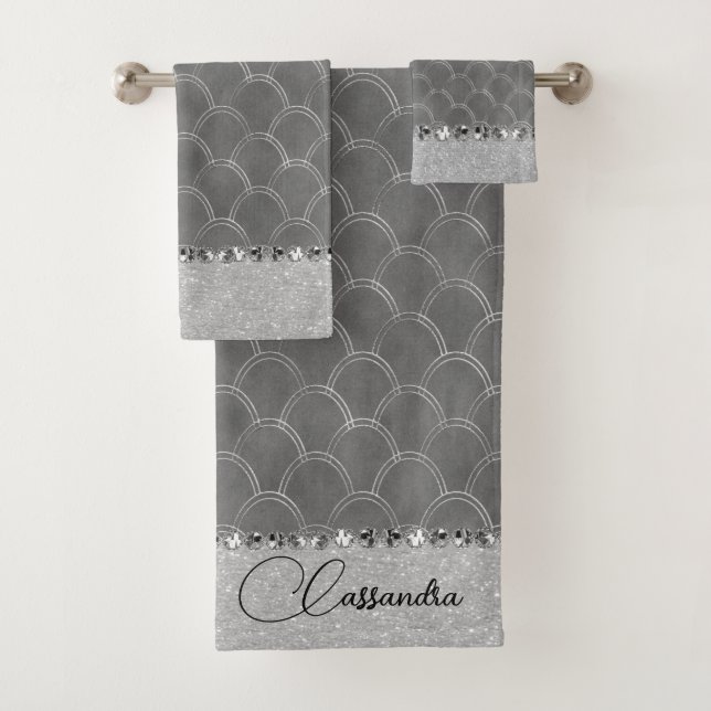 Glam Silver Purpurinoso Diamond Bling (In situ)