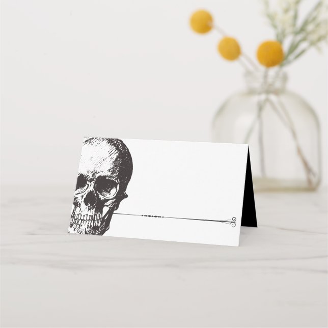 Glam Skull gótico | Tarjeta de colocación | Tarjet (Anverso)