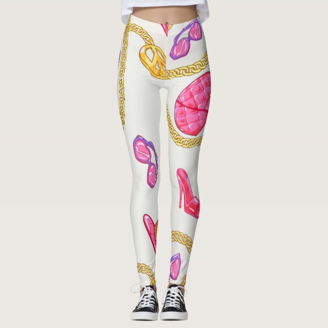 Glam Street Leggings Pink Gold (Anverso)
