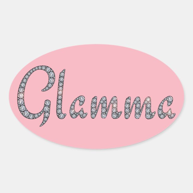 Glamma bling pegatina (Anverso)
