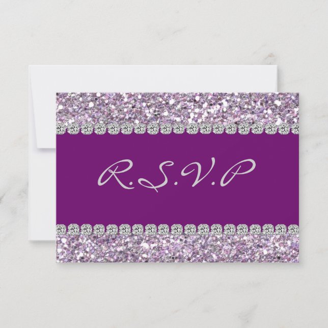 GLAMOR DE TARJETAS RSVP Y BLING (Anverso)