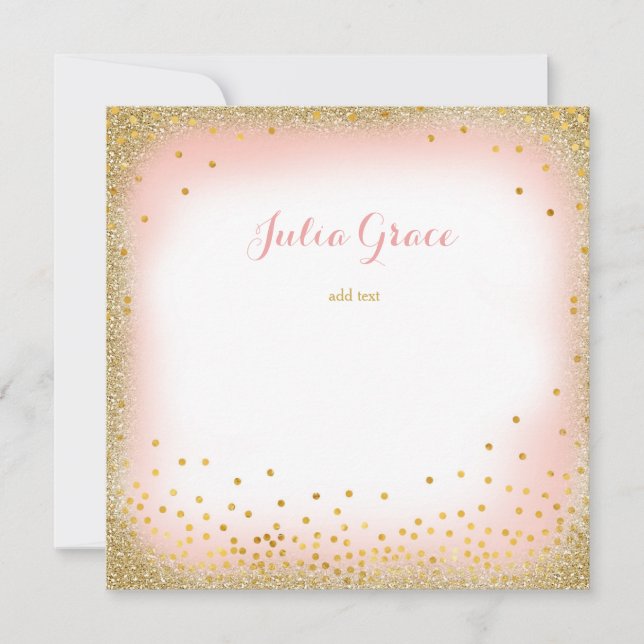 Glamor Rosa Agrega tu Texto (Anverso)