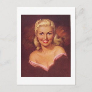 Glamorosa postal de rubia