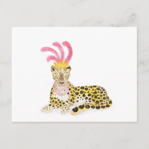 Glamorosa tarjeta postal del leopardo de Amur