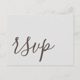 Glamorosa tarjeta postal RSVP