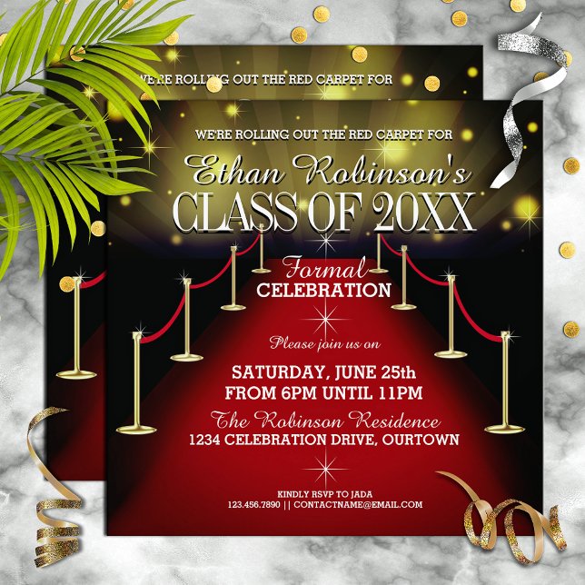 Glamorosas invitaciones a la fiesta de graduación  (Subido por el creador)