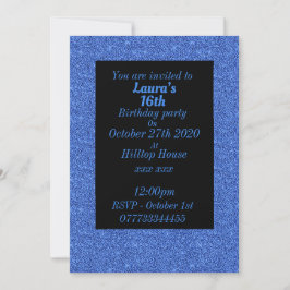 Glamorosas invitaciones personalizadas para fiesta